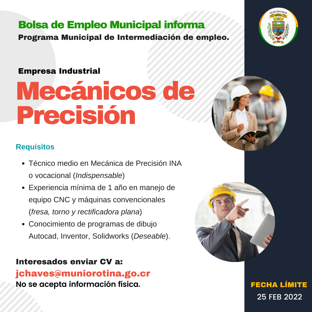 Se busca Mecánico de Precisión