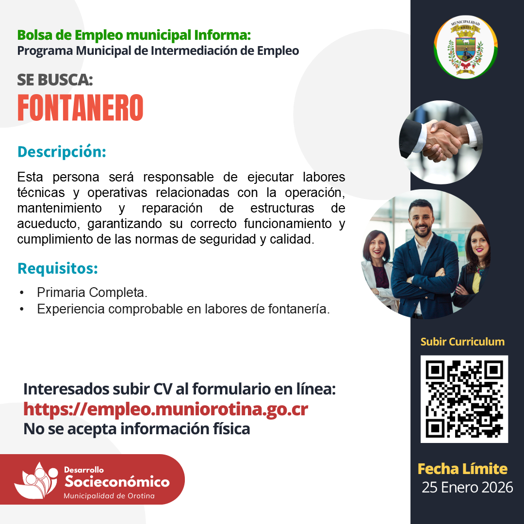 SE BUSCA FONTANERO
